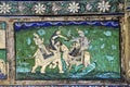 Wall painting of Hindu God Shiva and Indra
