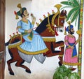 Wall painting of Horse with Maharaja