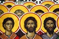 Wall painting of Saints Royalty Free Stock Photo