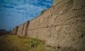 Wall of partially restored Babylon ruins at Hillah, Iraq Royalty Free Stock Photo