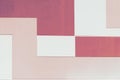 Wall in pastel two color, geometric abstract background, rectangular shape