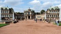 The Wall pavilion at the the Zwinger on a sunny day in the fall, Dresden, Germany