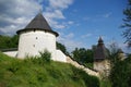 Wall of the Pechorsky monastery Royalty Free Stock Photo