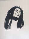 Wall painting of Bob Marley