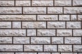 Wall from pink blocks of Jerusalem stone, texture Royalty Free Stock Photo