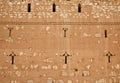 Wall of Qasr al Kharanah, Jordan Royalty Free Stock Photo