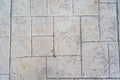 Wall of rectangular stone bricks. background and texture of cobblestones.