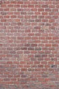 Wall of red brick. Template. Backdrop. Mockup. Vertical frame