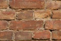 Wall with red bricks. Old brick wall background. grunge brick background Royalty Free Stock Photo