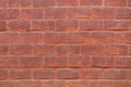 Wall with red bricks. Old brick wall background. grunge brick background Royalty Free Stock Photo