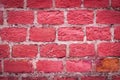 Wall of bricks texture, background.