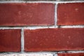 The wall of red and white sand-lime brick