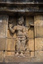 Wall relief closeup, Borobudur temple, Java, Indonesia