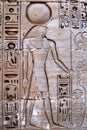 Wall relief of god Ra-Horakhte