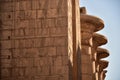 Wall relief and pillars of the Great Hypostyle Hall at Karnak Temple