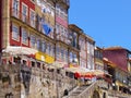 Wall of the Ribeira Shelters in Porto