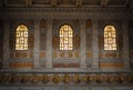 Wall of a room inside the Vatican Museums in Rome in Italy Royalty Free Stock Photo