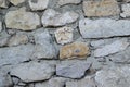 The wall of rough hewn large stones