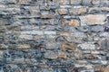 A wall of rough-hewn stones of irregular shape