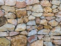 A wall of rough stones. Natural texture.