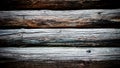 The wall of round, old logs Royalty Free Stock Photo