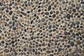 Wall round stone rock texture and seamless background Royalty Free Stock Photo
