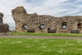 Wall and ruin of medieval castle in St Andrews, Scotland Royalty Free Stock Photo