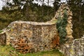 Wall ruins of the castle LibÃÂ¡tejn Royalty Free Stock Photo