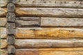 Wall of rural log house Royalty Free Stock Photo