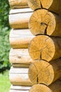 Wall of a rural log house Royalty Free Stock Photo