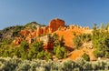 Sandstone Wall Above A Sandy Ridge Royalty Free Stock Photo