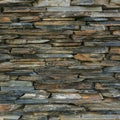 Wall of sedimentary rock Royalty Free Stock Photo