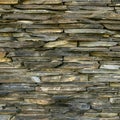 Wall of sedimentary rock Royalty Free Stock Photo