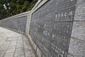 Wall in a Shinsho Temple, Narita, Japan