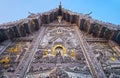 The ornate wall of Silver Temple Wat Sri Suphan Ubosot, Chiang Mai, Thailand