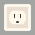 Wall socket , vector illustration , flat