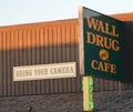 WALL, SOUTH DAKOTA - JUNE 4, 2017: Wall Drug & Cafe Near Badlands National Park and the Black Hills Royalty Free Stock Photo