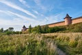 Wall of monastery in Suzdal, Russia Royalty Free Stock Photo