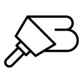 Wall spatula icon outline vector. Work tool Royalty Free Stock Photo