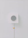 Wall speakers mounted on the ceiling of the building Royalty Free Stock Photo