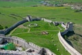 Wall of Spis Castle, Slovakia at summer day