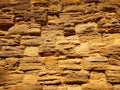 Greece wall stone background long wellow