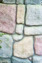 Wall of stone bricks. background and texture of cobblestones.