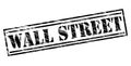 Wall street black stamp