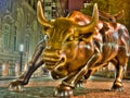Wall Street Bull Royalty Free Stock Photo