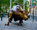 Wall Street Bull, Manhattan, NYC, NY Royalty Free Stock Photo