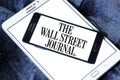 The Wall Street Journal newspaper logo Royalty Free Stock Photo