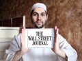 The Wall Street Journal newspaper logo Royalty Free Stock Photo