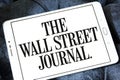 The Wall Street Journal newspaper logo Royalty Free Stock Photo