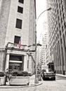 Wall Street and New York Stock Exchange Royalty Free Stock Photo